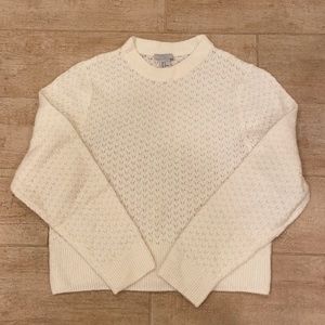 Cream cropped sweater